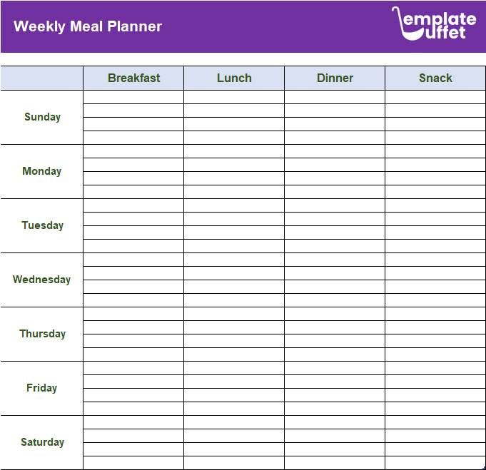 Simple Meal Planner