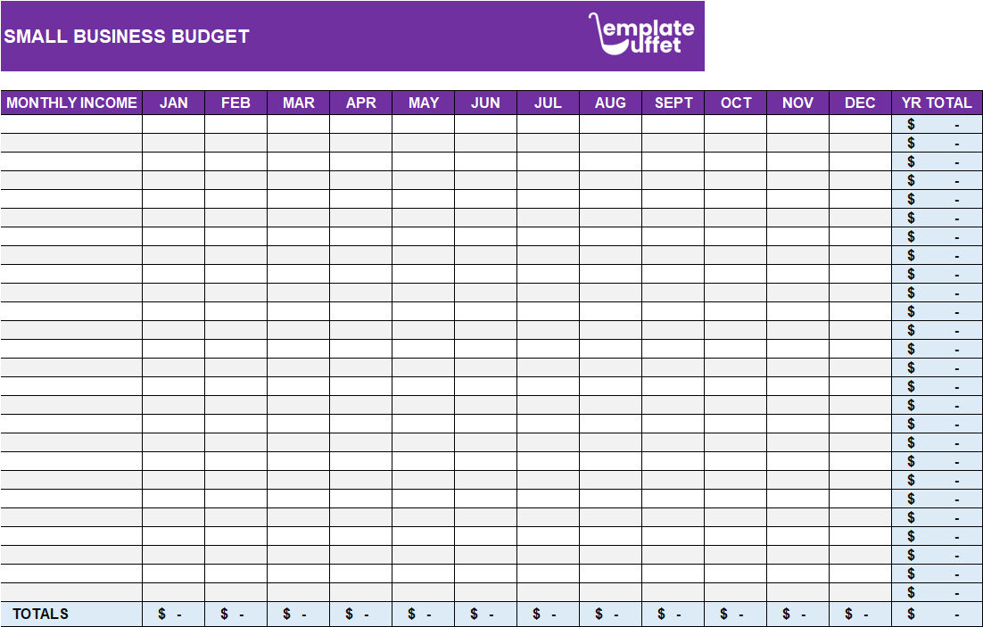 Simple Monthly Budget