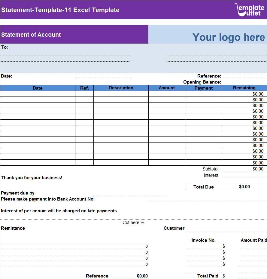 Statement-Template-11 Excel Template