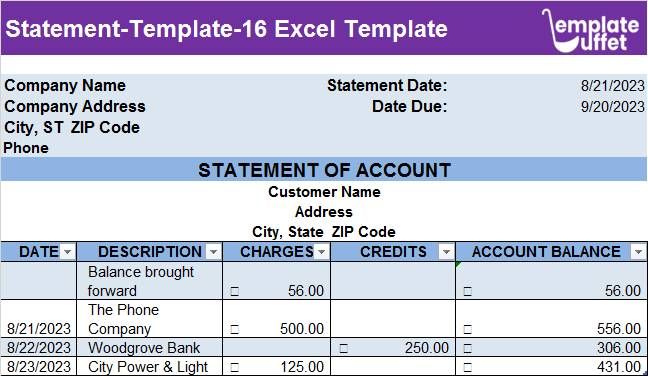 Statement-Template-16 Excel Template