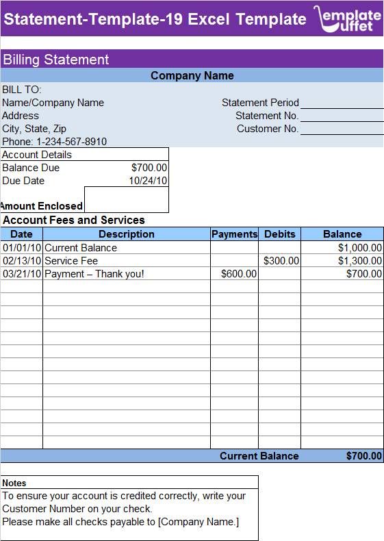 Statement-Template-19 Excel Template