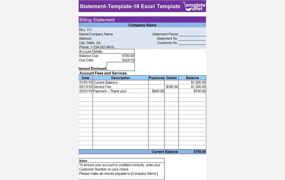 Statement-Template-19 Excel Template