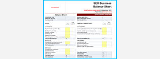 SEO Business Balance Sheet