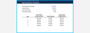 R&D Capitalization Template