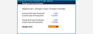 Marginal Cost Calculator