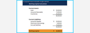 Working Capital Template