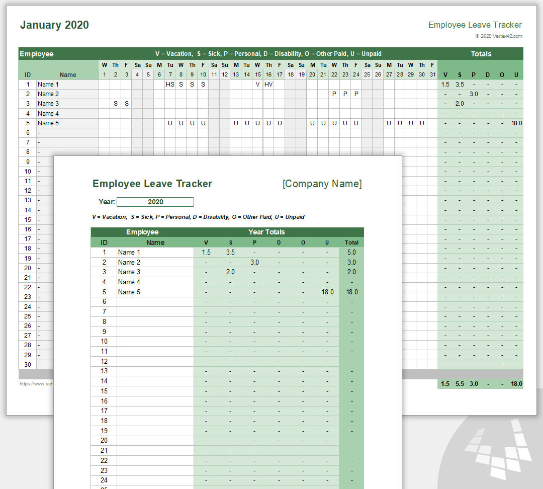 Employee Leave Tracker / Schedule