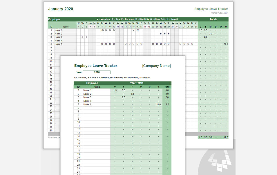 Employee Leave Tracker / Schedule