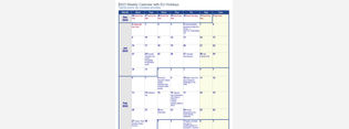 2023 Weekly Holiday Calendar