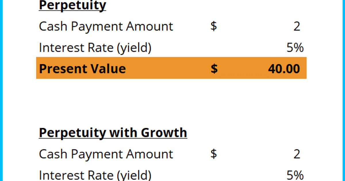 Perpetuity Calculator Calculate the Value of a Perpetuity Now