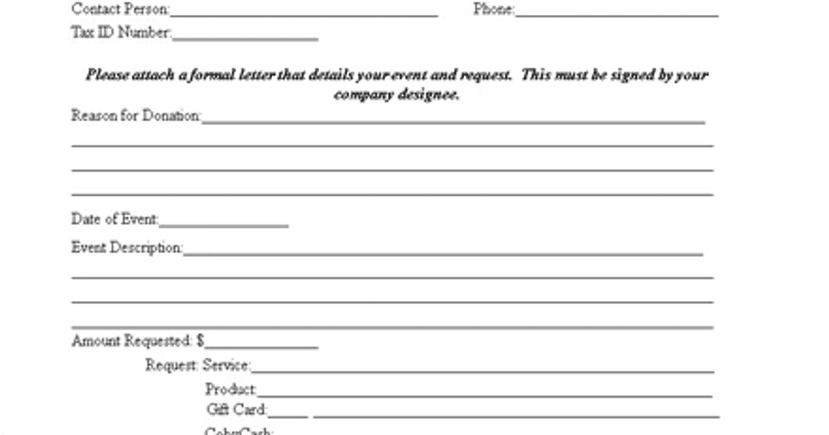 Donation Request Form | Get Help Now