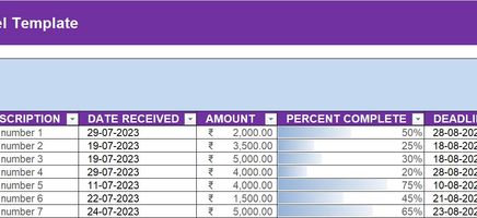 Bid Details Excel Template