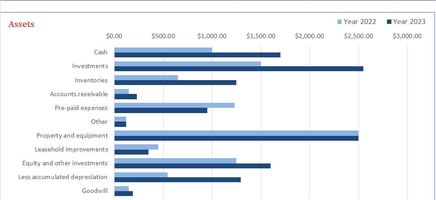 Blue Balance Sheet Excel Template