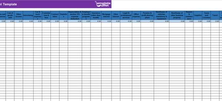 Bookkeeping-Template-34 Excel Template