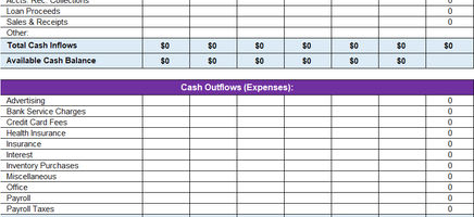 Cash Flow Budget