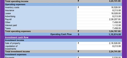 Cash Flow Tracker Excel Template