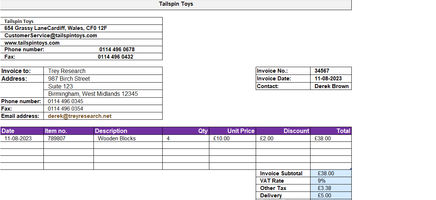 Commercial Invoice