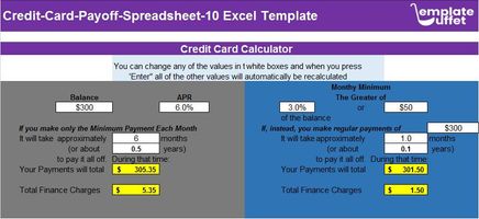 Credit-Card-Payoff-Spreadsheet-10 Excel Template