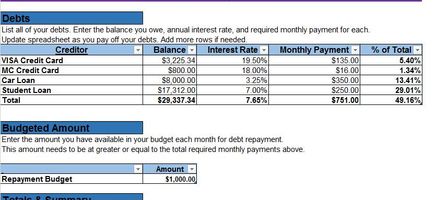 Credit-Card-Payoff-Spreadsheet-19 Excel Template