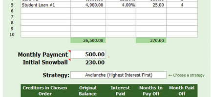 Debt Snowball Calculator