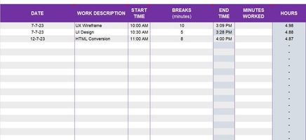 hourly-basis-invoice excel template