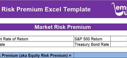 Market Risk Premium Excel Template