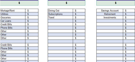 Monthly Budget