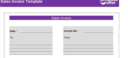 Sales Invoice Excel Template