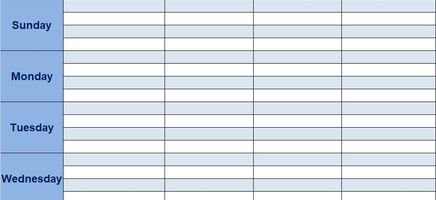 Simple-Meal-Planner Excel Template