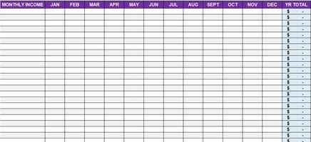 Simple Monthly Budget