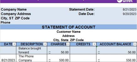 Statement-Template-16 Excel Template