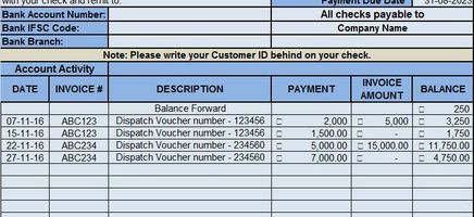 Statement-Template-20 Excel Template