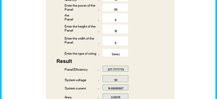Solar Panel Calculator