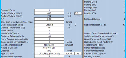 Cable Design Program Template