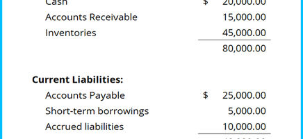 Net Working Capital Template