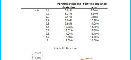 Efficient Frontier and Capital Allocation Line (CAL) Template