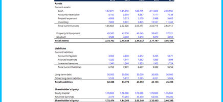 Balance Sheet Template