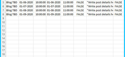 Blog Editorial Calendar - Google Calendar