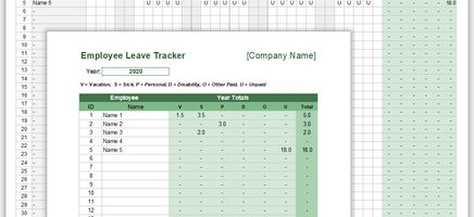 Employee Leave Tracker / Schedule