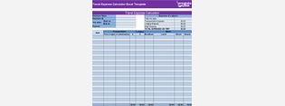 Travel Expense Calculator Excel Template