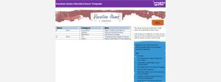 Vacation-items-Checklist Excel Template