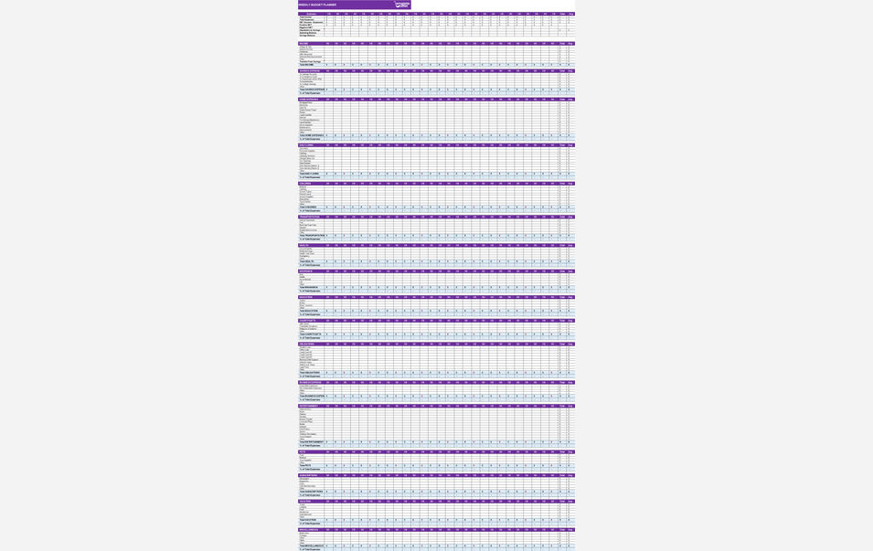 Weekly Budget Planner