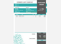 Purchase Order - professional layout