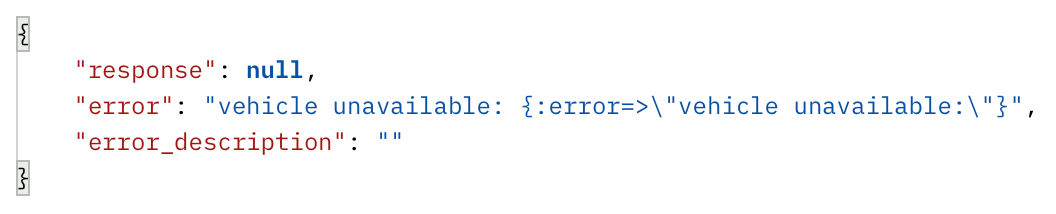 A snippet of code returned by the API.