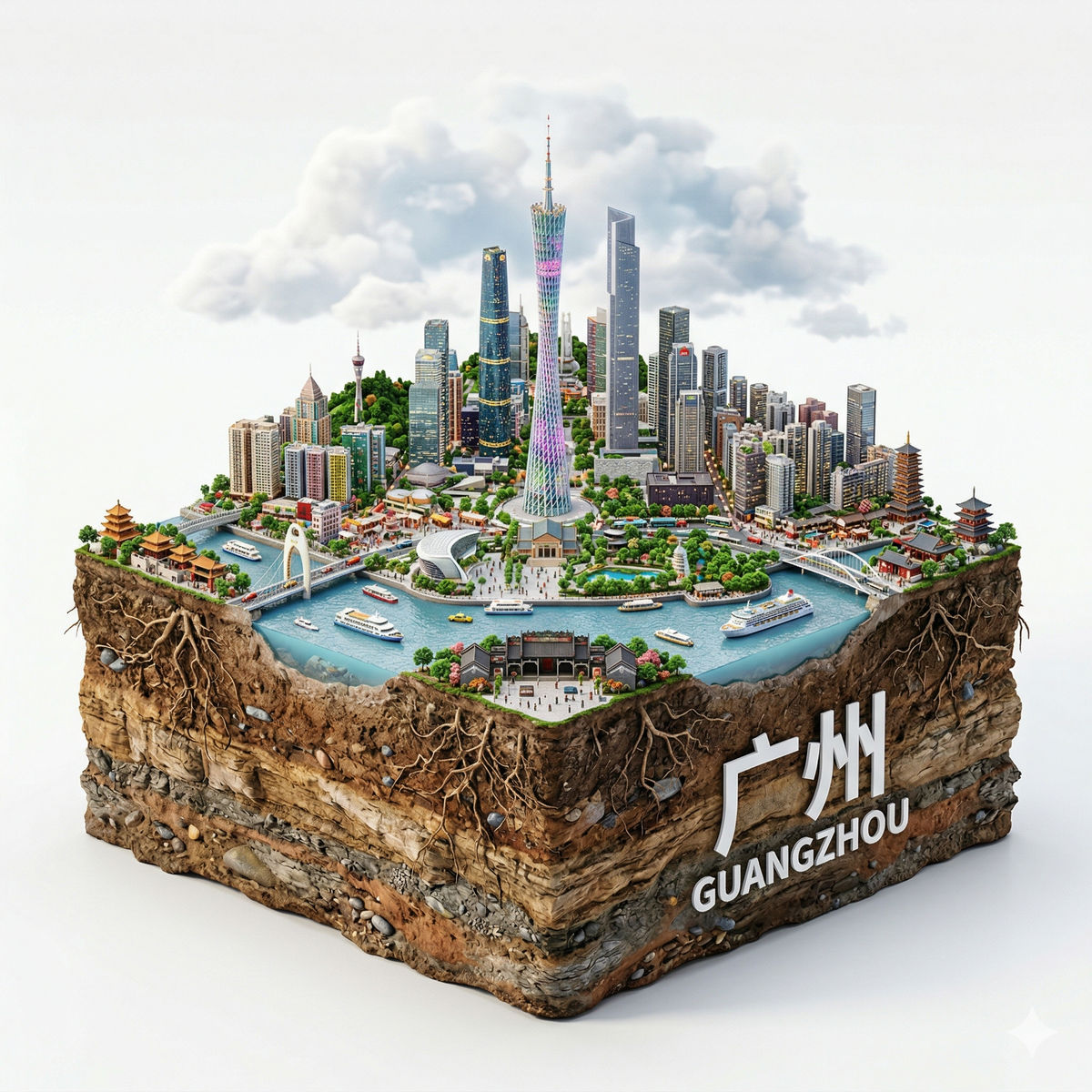 Hyper Realistic 3D Image Example - Guangzhou