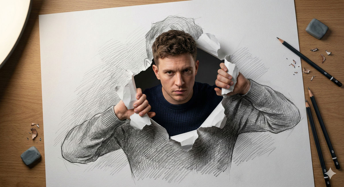 Gemini prompts: Trompe L’oeil with Gemini - Example