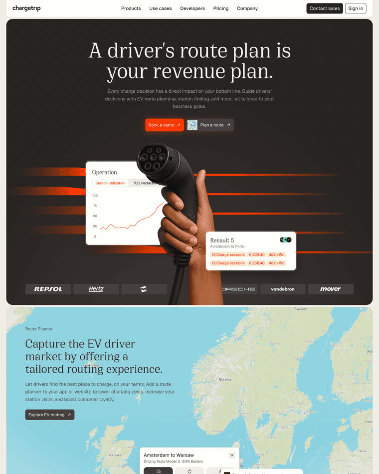 Chargetrip screenshot