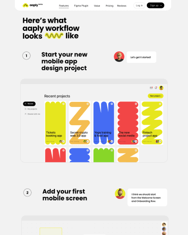 Aaply features screenshot