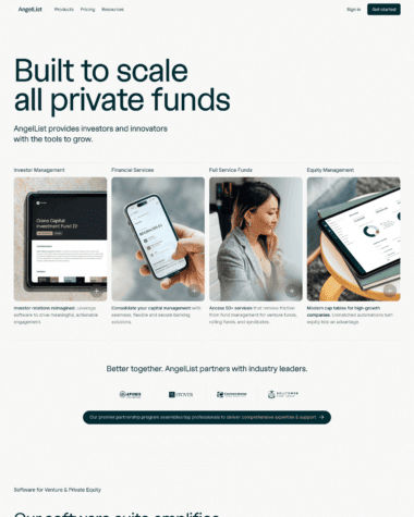 AngelList screenshot