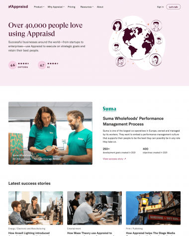 Appraisd testimonials screenshot